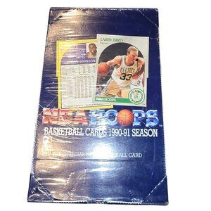 NBA Hoops Basketball Cards 1990-91 Factory-Sealed Box 36 Packs Bird Magic BA16